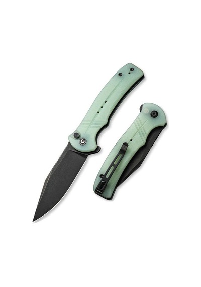 Civivi Cogent Flipper & Button Lock Knife Natural G10 Handle Kamp Çakı Yeşil