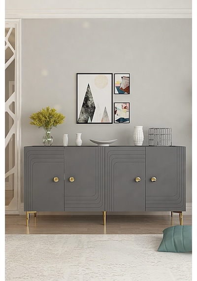 Ka1521ag Lessi150 Konsol, Tv Sehpası Ve Kahve Köşesi Antrasit-gold 150cm Antrasit-gold Ka1521ag Lessi150 Konsol, Tv Sehpası Ve Kahve Köşesi Antrasit-gold 150cm Antrasit-gold
