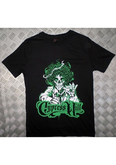 Stoned&Fame Cypress Hill Baskılı Unisex %100 Pamuk Siyah T-shirt SIYAH Siyah