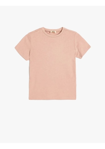 Koton Basic Pamuklu Pembe Erkek Çocuk T-shirt 5skb10020tk Pembe