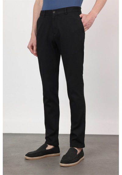 İmza Siyah Yan Cep Düz Paça Armürlü Slim Fit Pamuklu Chino Pantolon 1003260161 İmza Siyah Yan Cep Düz Paça Armürlü Slim Fit Pamuklu Chino Pantolon 1003260161