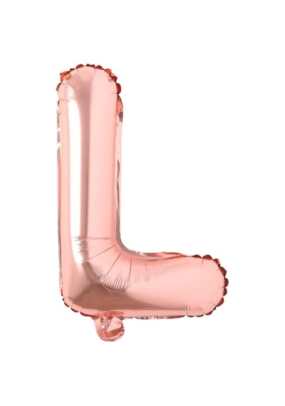 L Harf Rose Gold Folyo Balon16 İnç 36 cm