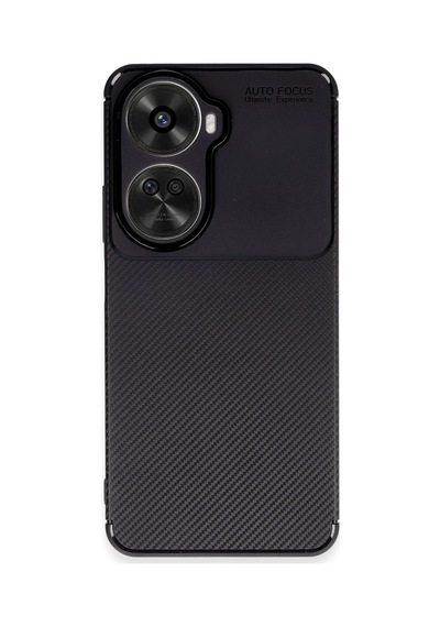 Coverzone Huawei Nova 12 Se İle Uyumlu Silikon Kılıf Kamera Korumalı Karbon Tpu Brimstone Ultra Slim Fit Delux Siyah