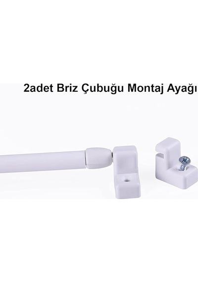 Lissehome Briz Perde Çubuk Montaj Başlık Ayağı Genel