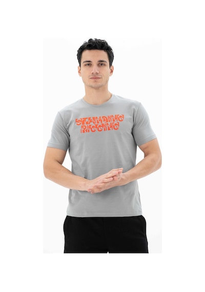 AR-MA Arma Erkek Slim Fit Bisiklet Yaka Tişört Y25344452001 Gri