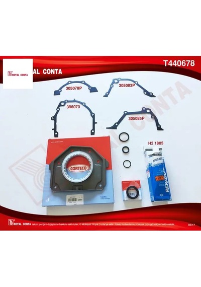 Alt Takım Conta Corteco Keçeli Grande Punto-palıo-lınea 1.4 16v 199a6.000 Royal Conta 71728839/ 71741373