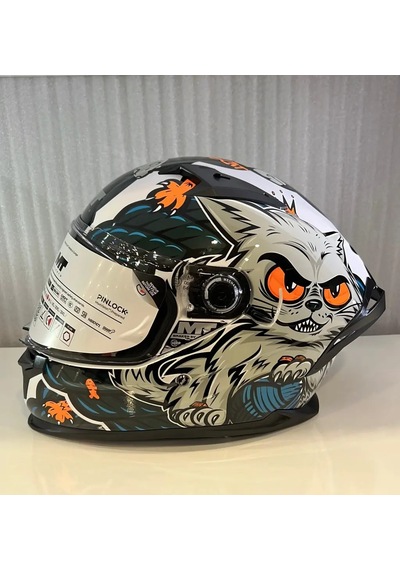 Mt Braker Sv The Kıng A7 Parlak Kask Mavi Çok Renkli