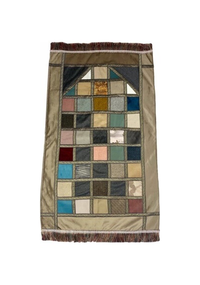 10 Adet El Yapımı Kırk Yama Seccade 70x110cm Çok Renkli