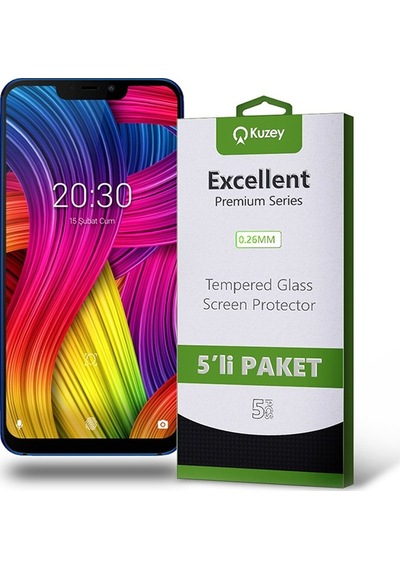 Vestel Uyumlu Venüs Z30 Ekran Koruyucu Cam 5 Adet Ekonomik Paket (541371470)