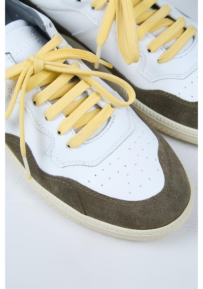 Krahe Artemis Erkek Hakiki Deri El Boyamalı Bağcık Ve İki Yedek Bağcıklı Beyaz-haki Sneakers Krahe Artemis Erkek Hakiki Deri El Boyamalı Bağcık Ve İki Yedek Bağcıklı Beyaz-haki Sneakers