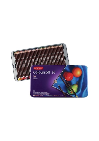 Derwent Coloursoft Kuru Boya Kalemi 36Lı Set