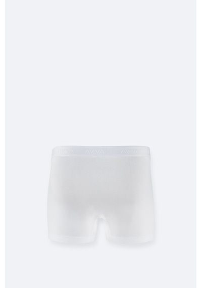 Avva Erkek Beyaz Basic Pamuklu Tekli Regular Fit Boxer B009510