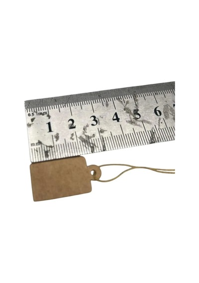 Yerli Üretim Orta Boy Kraft Renk 2 /1,5 Cm 80 Adet Karton İpli Fiyat Etiketi Çok Renkli