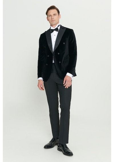 Altınyıldız Classıcs Erkek Sıyah Slim Fit Dar Kesim Kırlangıç Yaka %100 Pamuk Kadife Smokin Takım Siyah Altınyıldız Classıcs Erkek Sıyah Slim Fit Dar Kesim Kırlangıç Yaka %100 Pamuk Kadife Smokin Takım Siyah