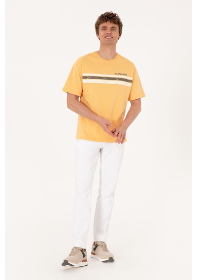 U.S. Polo Assn. Erkek Comfort Fit Turuncu Bisiklet Yaka Tişört 50306912-VR202 U.S. Polo Assn. Erkek Comfort Fit Turuncu Bisiklet Yaka Tişört 50306912-VR202