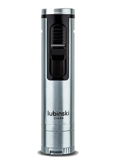 Lubinski Metal Pürmüz Puro Delici İğne Ve Sehpalı Çakmak Siyah-gümüş Lb-703