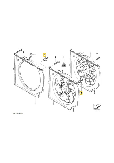 BMW Radyatör şanzuman FAN DAVLUMBAZ Klips 17111712963 HSK0079