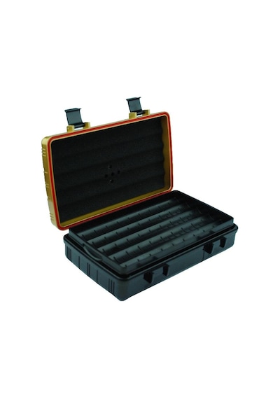 Seyahat Tipi Gold-siyah Humidor Puro Kutusu - Tr2214