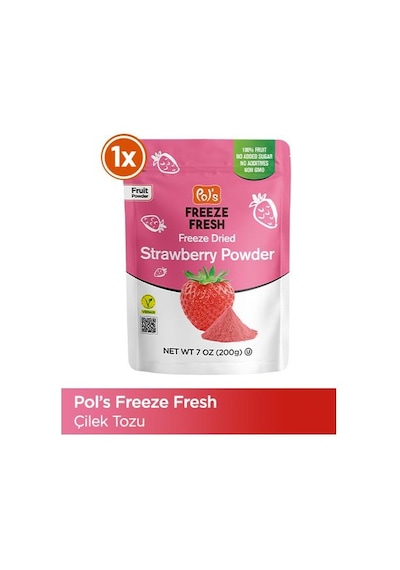 Pol's Freeze Fresh Çilek Tozu 200 G 200 G