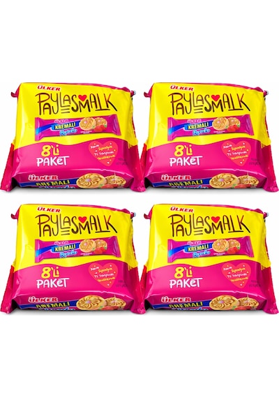 Ülker Kremalı Rondo Çilek 8 Li 488 Gr X 4 Adet