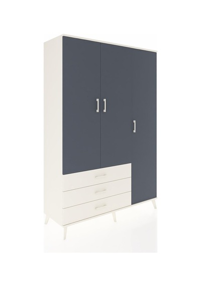 Hyperion Dolap 6 Raflı 3 Çekmeceli Tek Askılı 132x44x195 Aytaşı-antrasit/aytaşı Antrasıt/aytası Hyperion Dolap 6 Raflı 3 Çekmeceli Tek Askılı 132x44x195 Aytaşı-antrasit/aytaşı Antrasıt/aytası