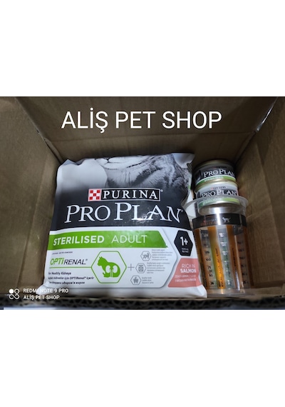 Pro Plan Sterilised Somonlu Kısırlaştırılmış Kedi Maması 1.5 Kg +2x85 Gr Konserve Hediyeli