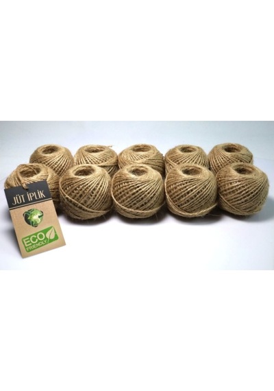 100 G Jüt İplik-10'lu Jüt İp , Hasır İp , Kırnap İp , Doğal İp , Çuval İp