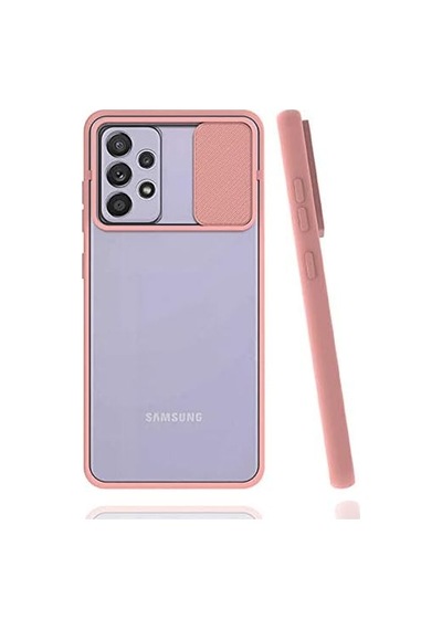 Galaxy İle Uyumlu A52 Kılıf Lensi Kapak, Pembe Açık Diğer