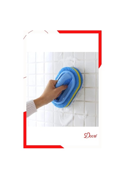 3 Adet Dayanıklı Sünger Fırça 3 Katlı Lavabo Mutfak Banyo Fayans Duşakabin Bulaşık Yıkama Fırçası Çok Renkli