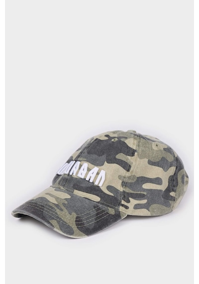 Defacto Erkek Desenli Pamuklu Cap Şapka G0876ax26smkh328 Haki-kh328