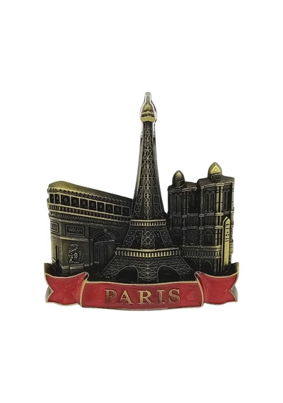 Vintage Metal 3d Magnet Paris Fransa 7 Cm Diğer