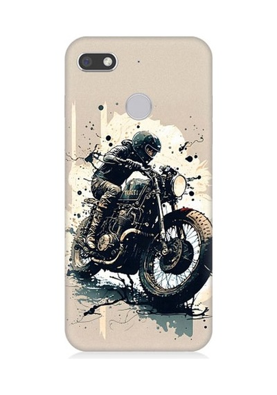 General Mobile Gm 8 Go Uyumlu Motorsikletçi Desenli Silikon Kılıf