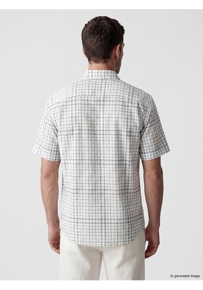 Lcwaıkıkı Classic Gri Regular Fit Ekose Poplin Erkek Gömlek