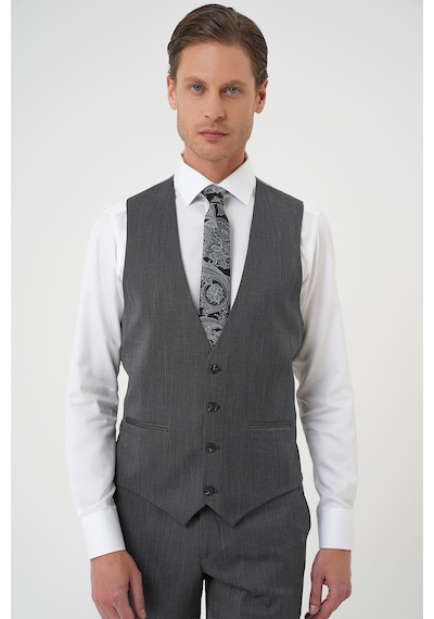 Efor Slim Fit Esnek Yelekli Klasik Füme Takım Elbise Tk 897 Füme Efor Slim Fit Esnek Yelekli Klasik Füme Takım Elbise Tk 897 Füme