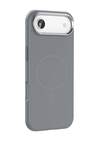 Apple Uyumlu iPhone 17 Air Kılıf M-safe Şarj Özellikli Metal Kamera Çerçeveli Mkst Edi Silikon Kapak - Siyah Siyah