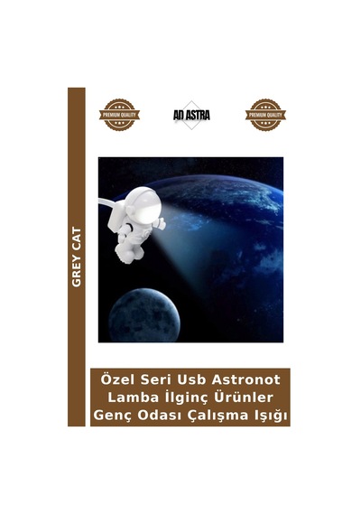 Özel Seri Usb Astronot Lamba İlginç Ürünler Genç Odası Çalışma Işığı Diğer