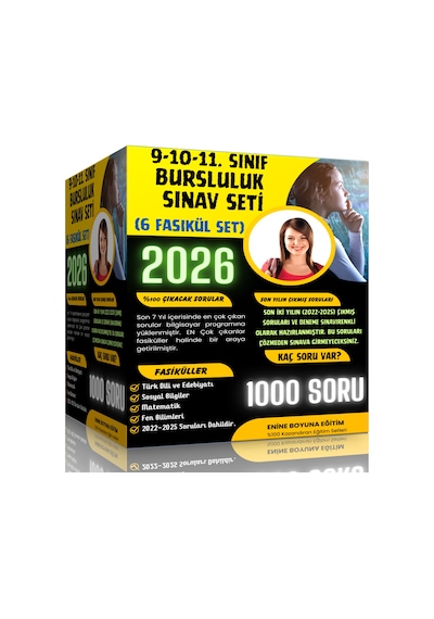 8. Sınıf Bursluluk Sınav Seti (5 Fasikül Kitap)