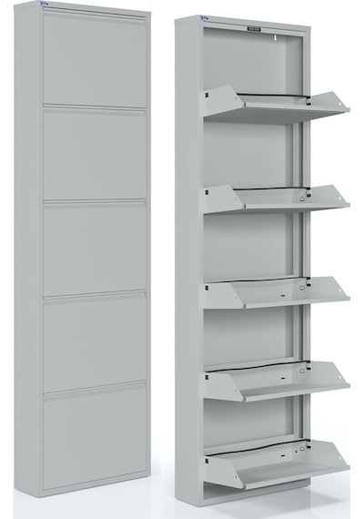 Ceha 5'li Metal Ayakkabılık - Gri K.AYK-5 /AB7035
