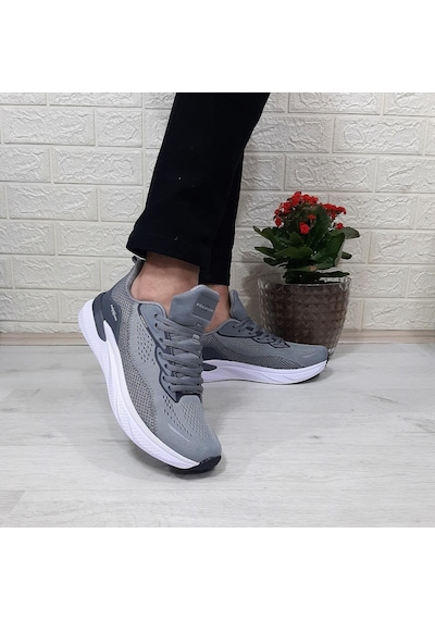 M.p 1603 Gri Renk Rahat Koşu Erkek Spor Ayakkabı 001
