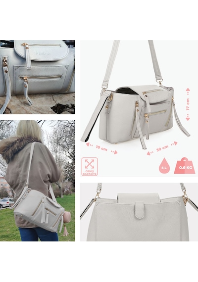 Motheric Bebek Arabası Organizer Çantası Gri