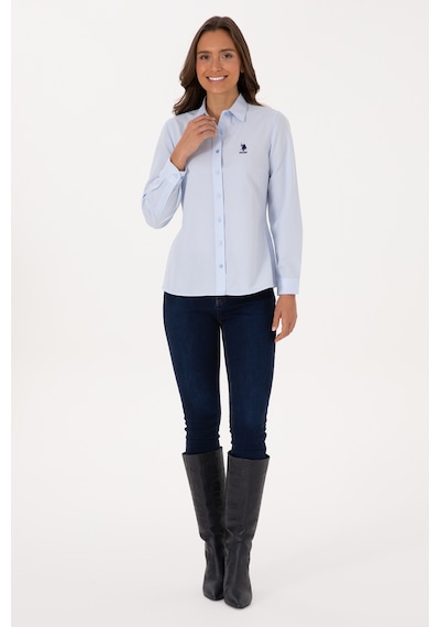 U.s. Polo Assn. Kadın Açık Mavi Gömlek Basic 50307990-vr003 Acık Mavı