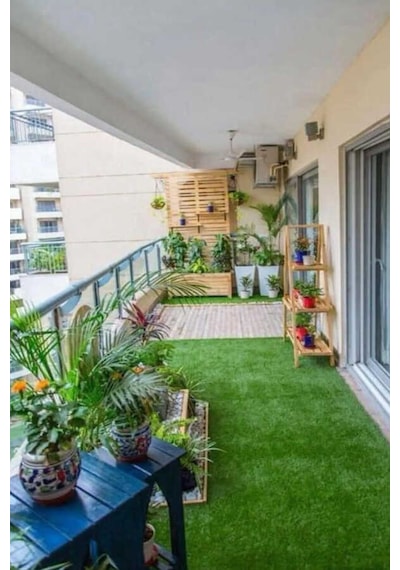 Floor İç Ve Dış Mekan İçin Uygun Balkon Ve Bahçeye Uyumlu Yapay Y 4237892