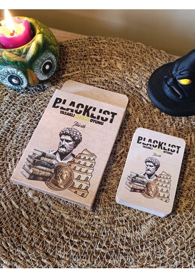 Blacklist Yasaklı Kelime Oyunu Tarih Kese Hediyeli 50 Kart Eğlenceli & Öğretici Grup Oyunu