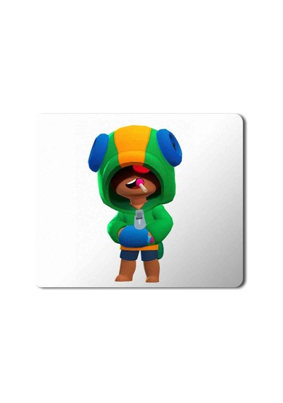 Artrender Leon - Leon Hoodie Brawl Stars Baskılı Mousepad Mouse Pad