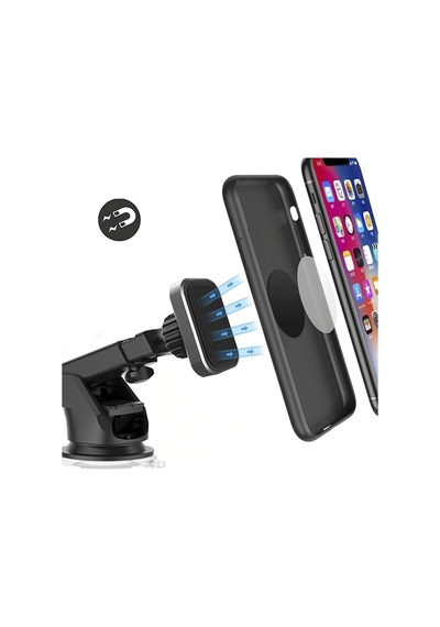 Uzayabilen Vantuzlu Cep Araç Telefon Tutucu Oto Araba Içi Telefon Tutacağı 360 Mıknatıslı Vantuzlu Torpido Cama Yapışan Tutucu 2 Mixed