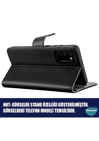 Microsonic Tecno Spark Slim 5g Kılıf Delux Leather Wallet Siyah -