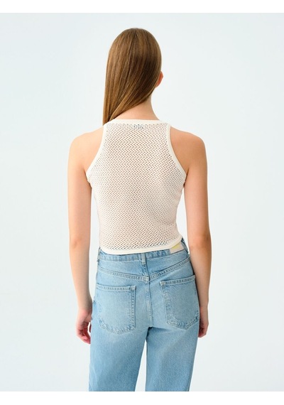 LOFT Crop Kadın Atlet Lf2032014 Q1.v1 Beyaz