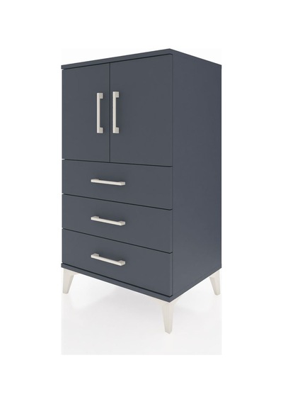 Hyperion Komodin 2 Raflı 3 Çekmeceli 2 Kapaklı 60x44x106 Antr... Antrasit