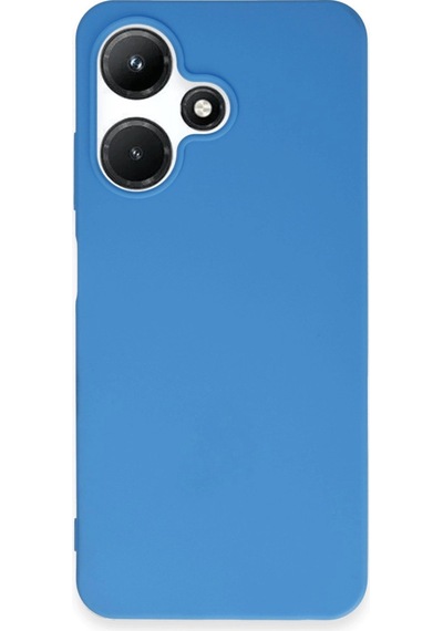 İnfinix Hot 30i Kılıf First Silikon Mavi