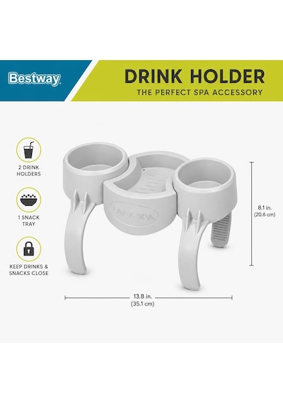 Bestway Lay-z Spa İçecek Tutucu, Set 35 X 2,32 X 20,5 Cm, Beyaz